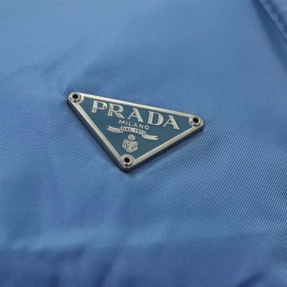 PRADA Drawstring Pouch Nylon Light Blue - Picture 9 of 14